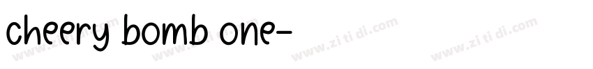cheery bomb one字体转换